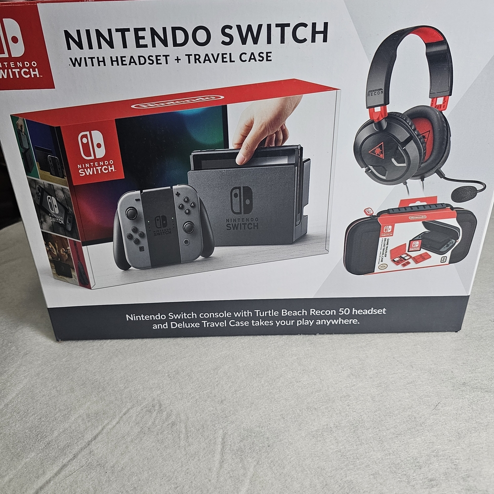 Nintendo Switch with Headset and Travel Case BOX ONLY